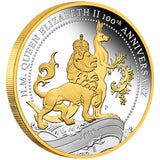 Australia Centenary of the Birth of Queen Elizabeth II 2026 $1 Gold-plated 1oz Silver Proof Coin