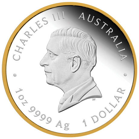 Australia Centenary of the Birth of Queen Elizabeth II 2026 $1 Gold-plated 1oz Silver Proof Coin