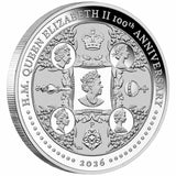 Australia Centenary of the Birth of Queen Elizabeth II 2026 $1 1oz Silver Proof Coin