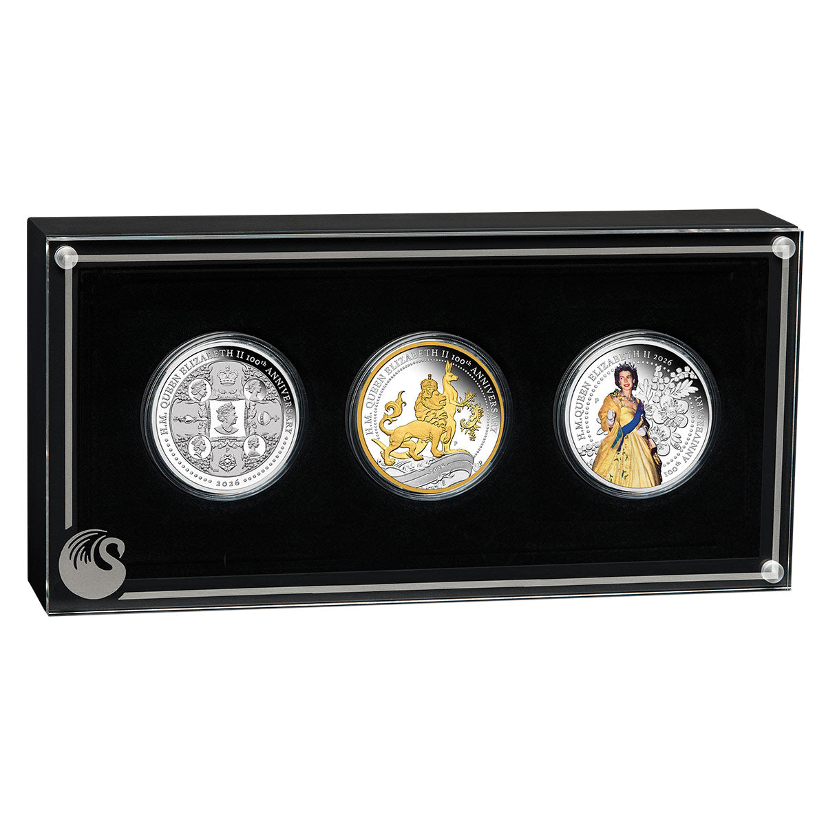 Australia Centenary of the Birth of Queen Elizabeth II 2026 $1 1oz Silver Proof 3-Coin Set