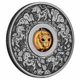 Lunar Year of the Horse Rotating Charm 2026 $1 1oz Silver Antique Coin