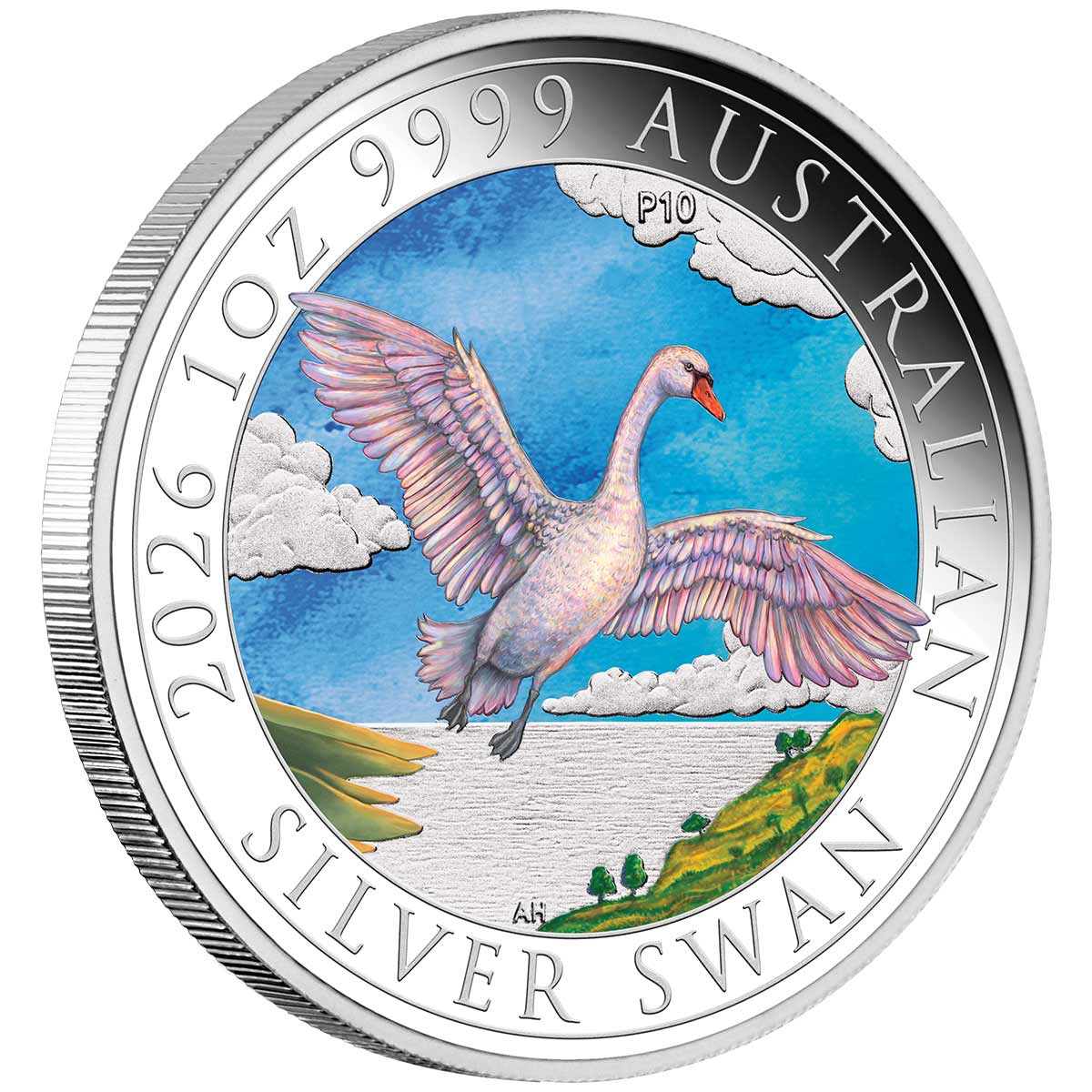 Australia Swan 2026 $1 Colour 1oz Silver Uncirculated Coin