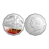 Australia Steam Giants 2025 50c Commonwealth Railways G Class G1 Colour Cupro-Nickel Uncirculated Coin