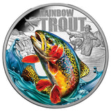 Rainbow Trout 2027 $1 Colour 1oz Silver Proof Coin