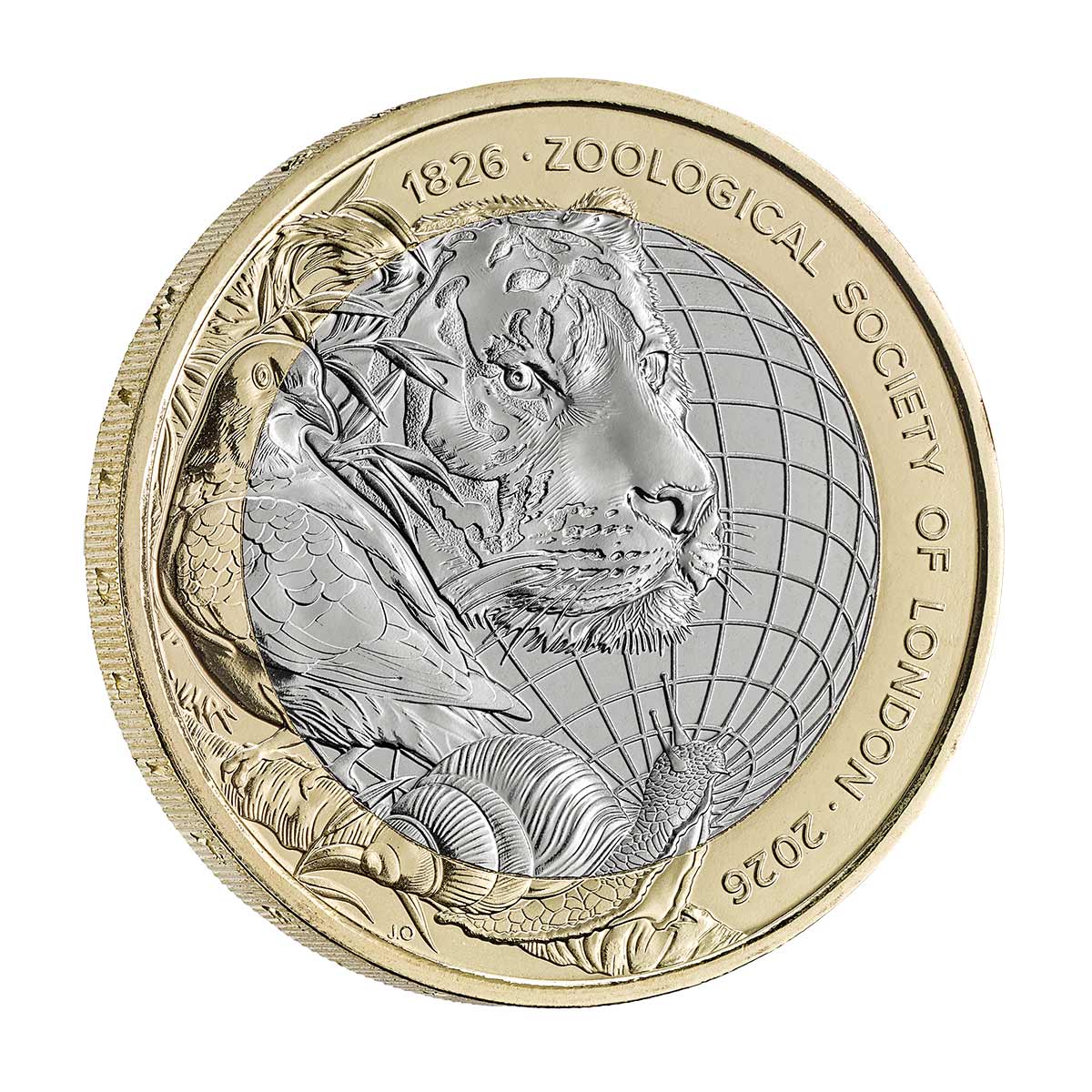 Great Britain 200 Years of Zoological Society of London 2026 £2 Bimetal Brilliant Uncirculated Coin
