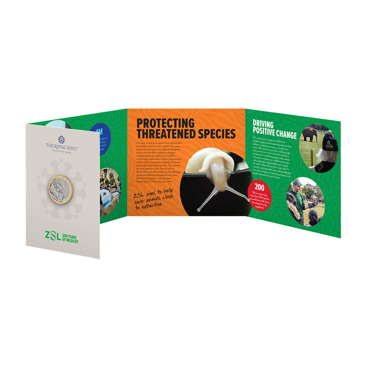 Great Britain 200 Years of Zoological Society of London 2026 £2 Bimetal Brilliant Uncirculated Coin