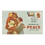 Australia Preparing for Peace 2026 $1 Stamp & Coin Cover