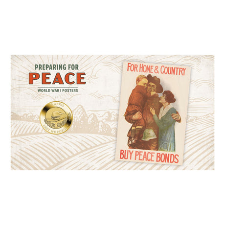 Australia Preparing for Peace 2026 $1 Stamp & Coin Cover