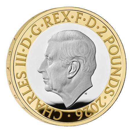 Great Britain HMS Beagle 2026 £2 Bimetal Silver Proof Coin