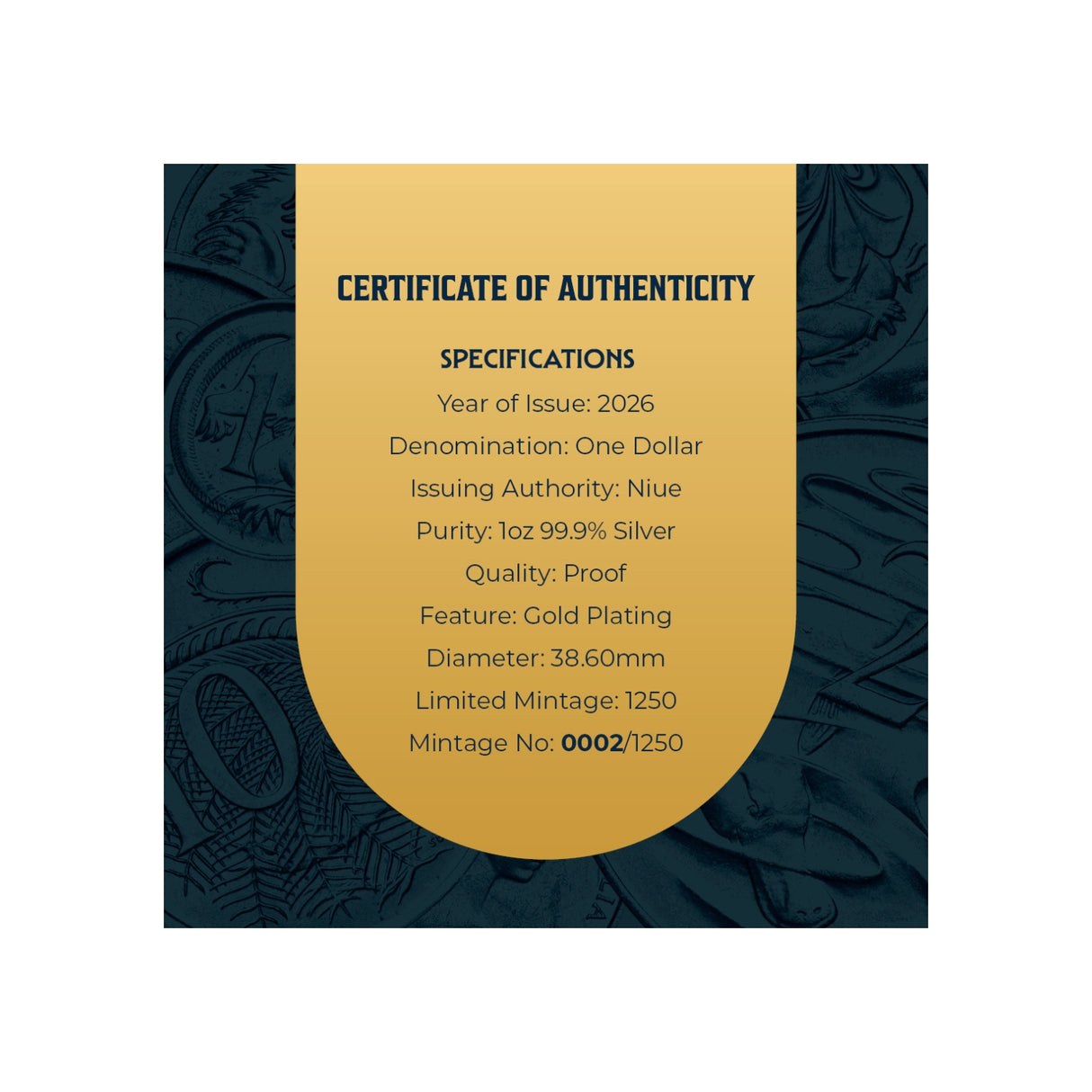 Decimal Currency 60th Anniversary 2026 $1 Gold-plated 1oz Silver Proof Coin