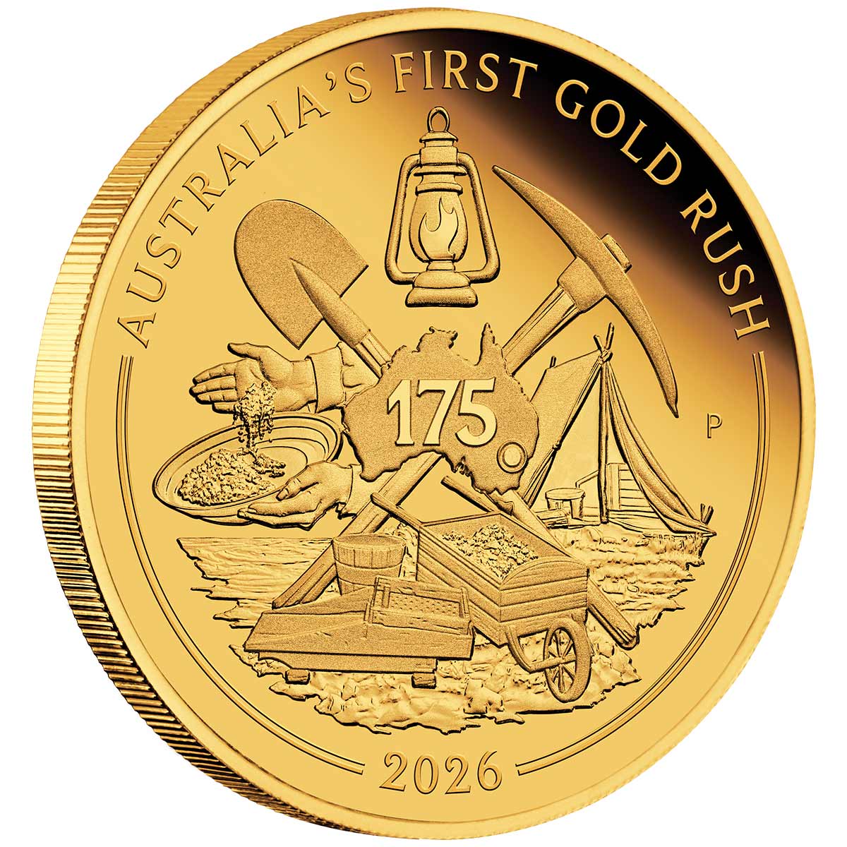 Australia First Gold Rush 175th Anniversary 2026 $100 1oz Gold Proof Coin