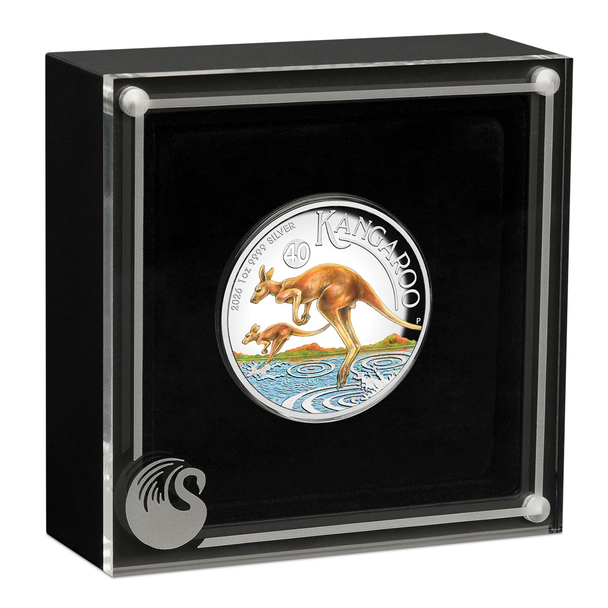 Australia Kangaroo 2026 $1 Colour High Relief 1oz Silver Proof Coin