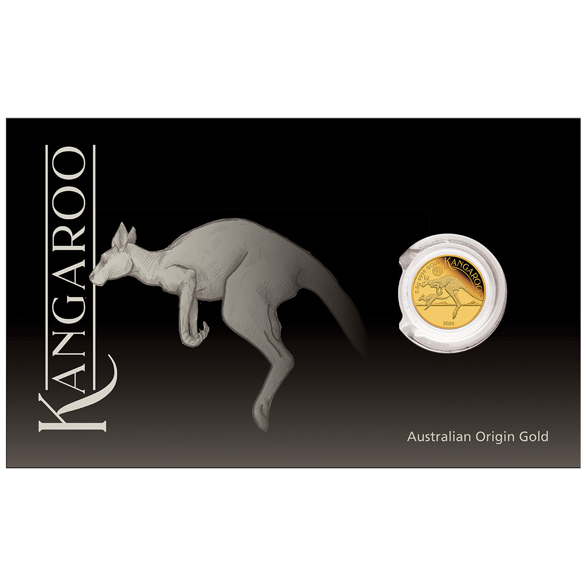 Australia Kangaroo 2026 $2 Mini Roo 0.5g Gold Proof Coin