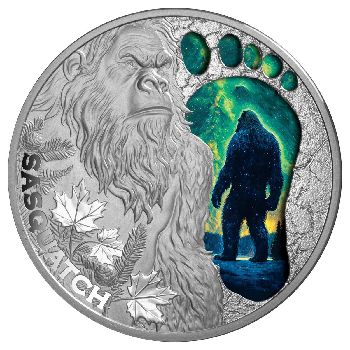 Sasquatch 2027 $1 Colour 1oz Silver Proof Coin