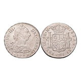 Spanish-American Charles III Lima 1779 Silver 8 Reales Extremely Fine