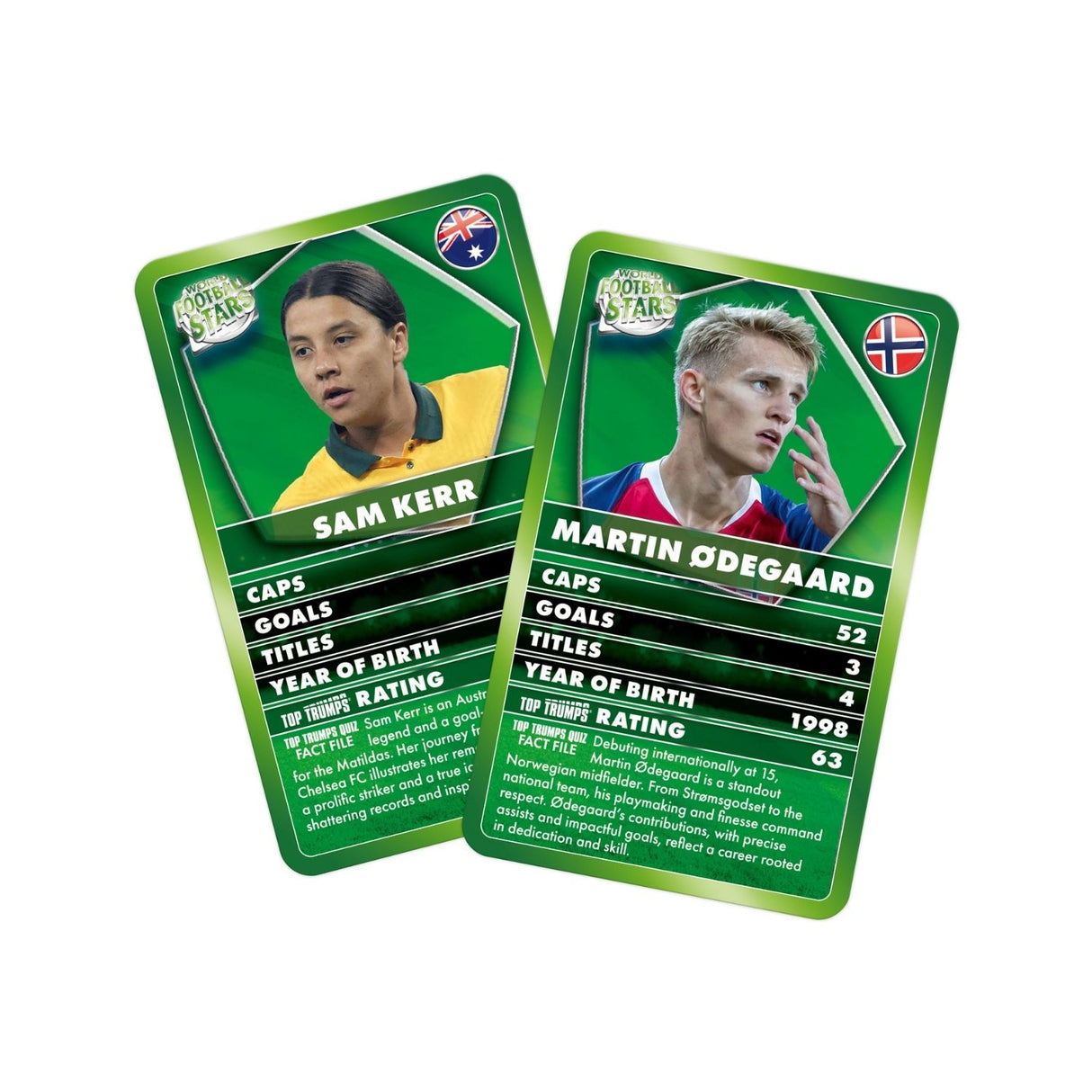 World Football Stars (Green) Top Trumps