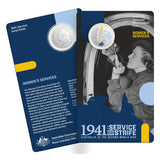 Australia WWII Service Amid Strife 2026 20c Women’s Services Colour Cupro-Nickel Uncirculated Coin