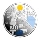 Australia WWII Service Amid Strife 2026 20c Colour Silver Proof 3-Coin Set