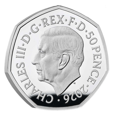 Great Britain The Lord of the Rings 2026 50p Silver Proof Colour Coin