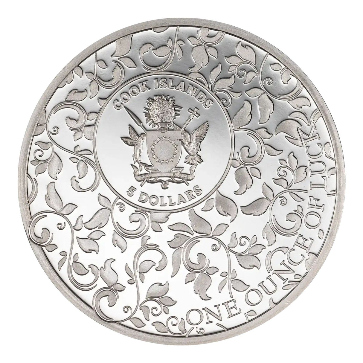 Ounce of Luck 2026 $5 Clover Leaf 1oz Silver Proof Coin