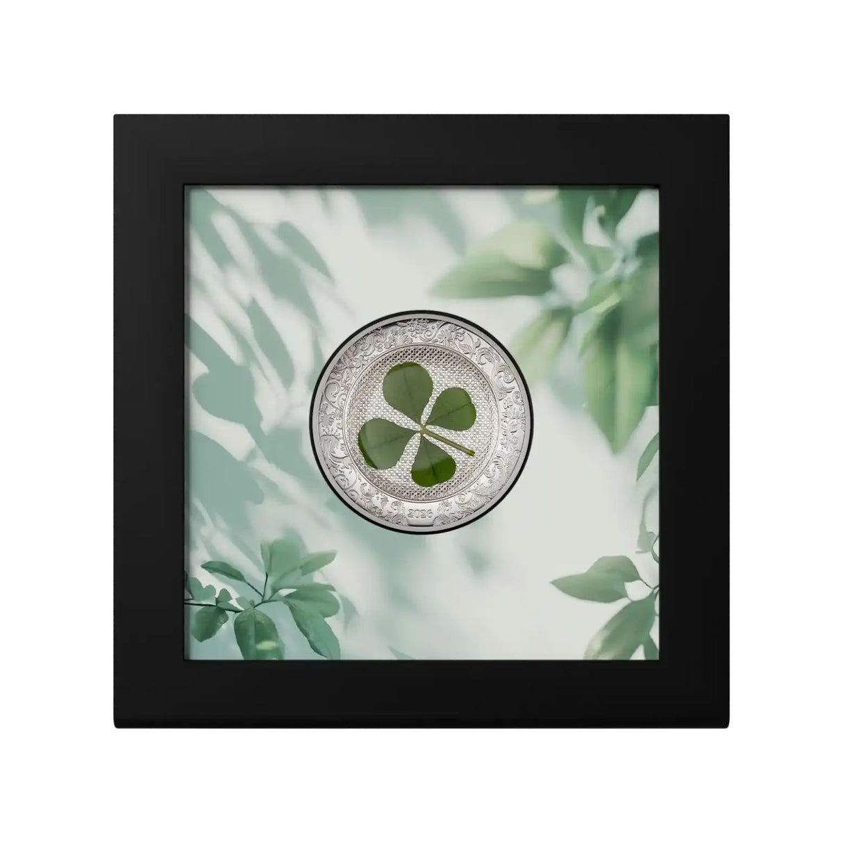 Ounce of Luck 2026 $5 Clover Leaf 1oz Silver Proof Coin