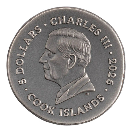 Krios 2026 $5 Ultra High Relief 1oz Silver Antique Coin