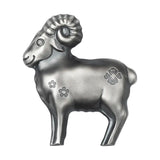 Lunar Year of the Goat 2027 1000T Fluffy Sheep Ultra High Relief 1oz Silver Antique Coin
