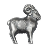 Lunar Year of the Goat 2027 1000T Fluffy Sheep Ultra High Relief 1oz Silver Antique Coin