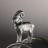 Lunar Year of the Goat 2027 1000T Fluffy Sheep Ultra High Relief 1oz Silver Antique Coin