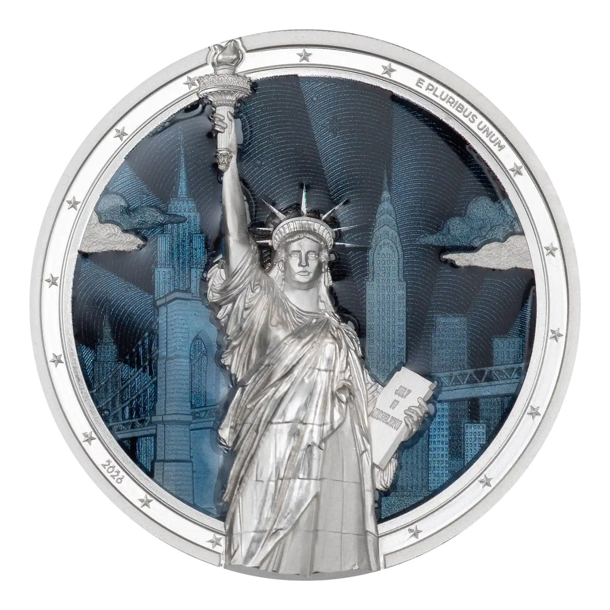 Timeless Icons Statue of Liberty 2026 $10 2oz Silver Proof Coin