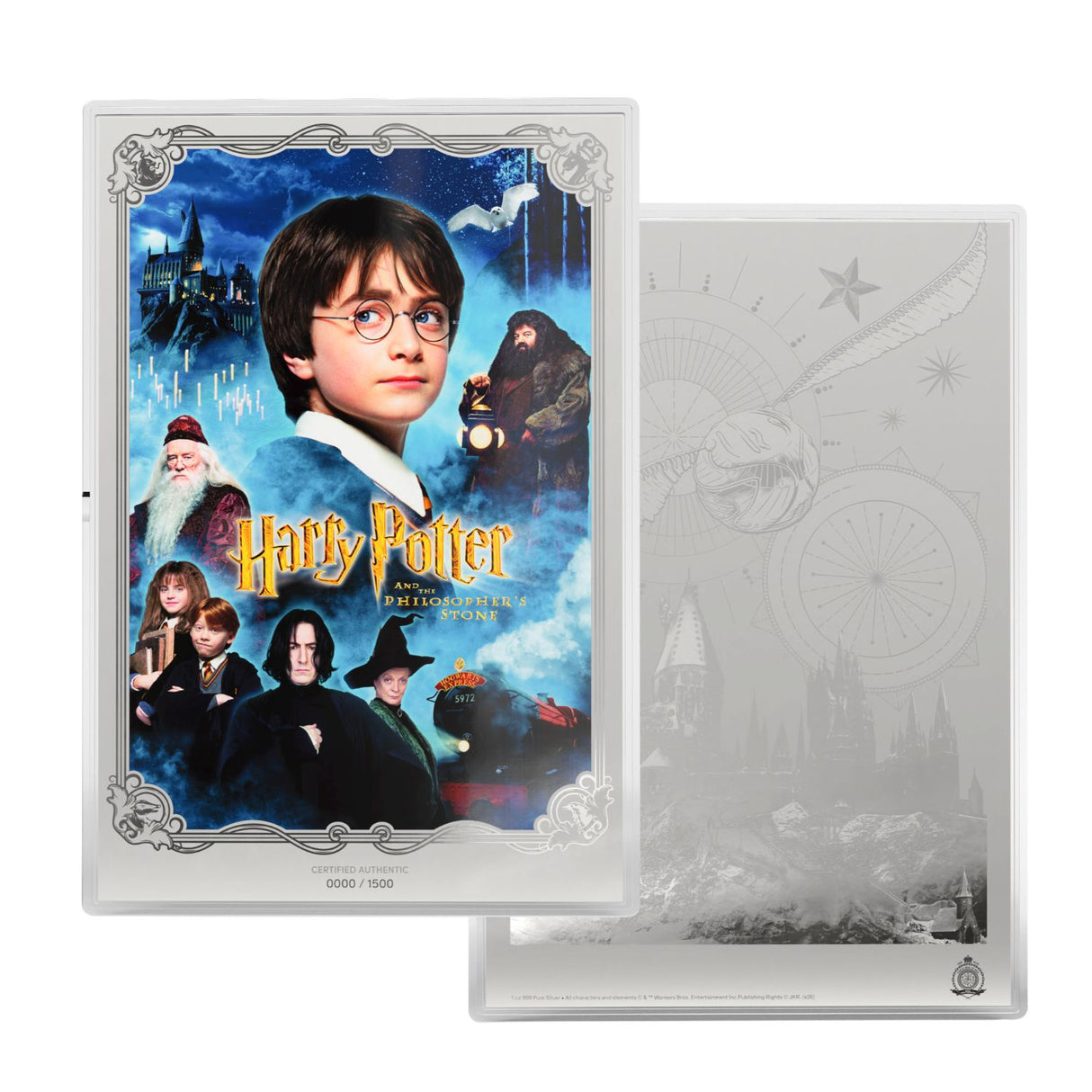 Harry Potter - Theatrical Movie Posters - 2. HP & The Philosopher’s Stone 1oz Silver Foil