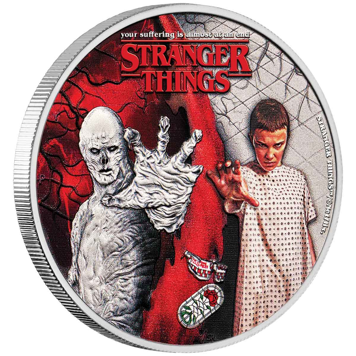 Stranger Things - Eleven & Vecna 2026 50c Colour 1/2oz Silver Uncirculated Coin