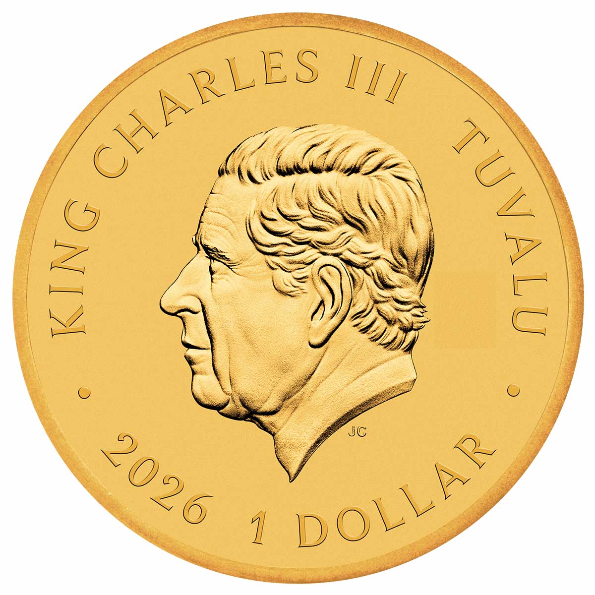 Stranger Things - Hawkins 2026 $1 Colour Gold-plated Uncirculated Coin