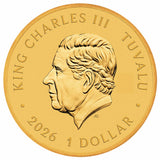 Stranger Things - Hawkins 2026 $1 Colour Gold-plated Uncirculated Coin