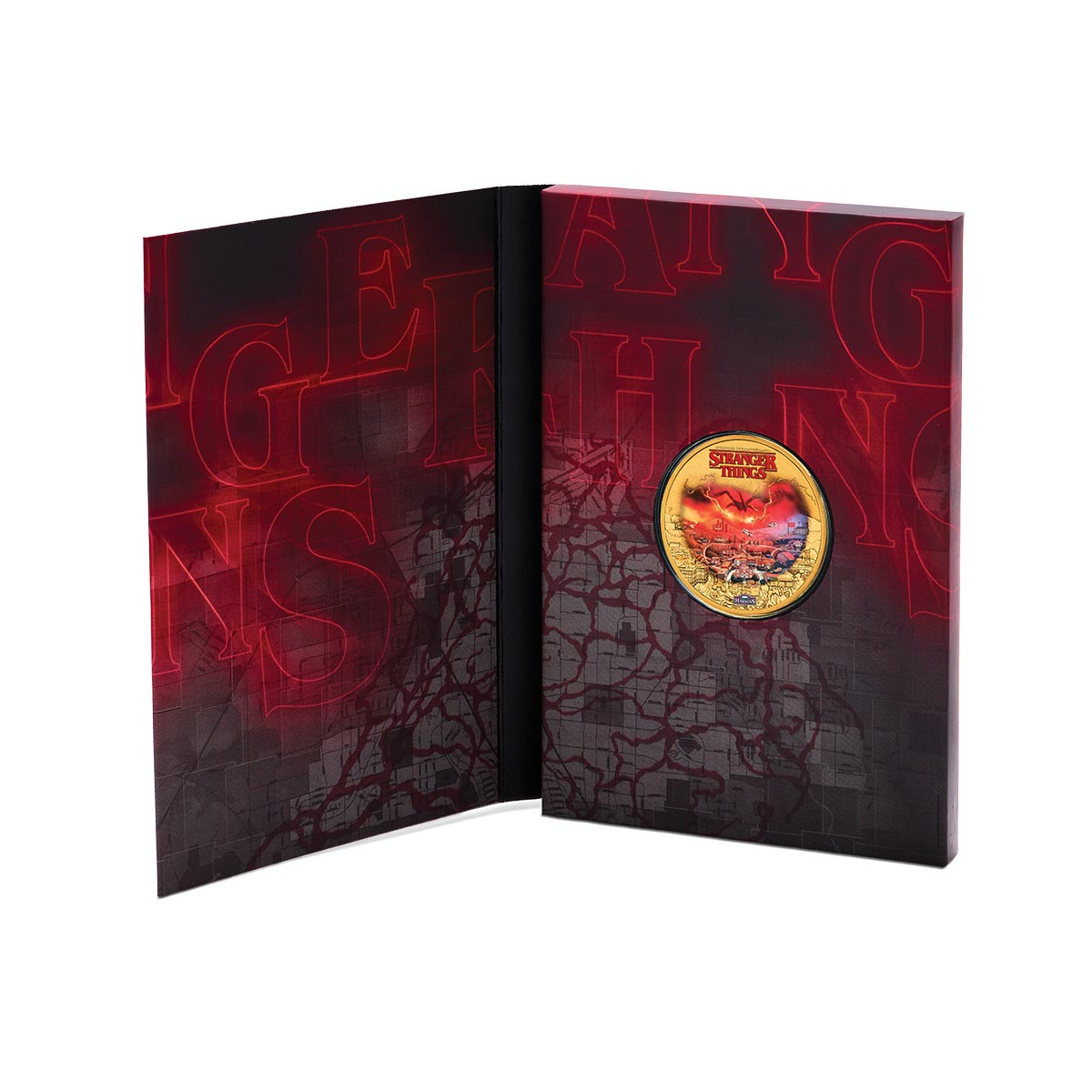 Stranger Things - Hawkins 2026 $1 Colour Gold-plated Uncirculated Coin