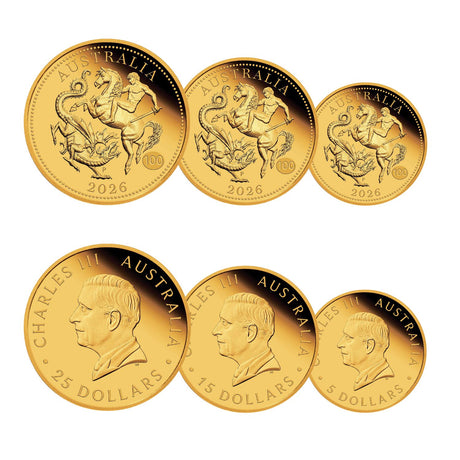 Australia 2026 Gold Sovereign Proof 3-Coin Set – Centenary of the Birth of Elizabeth II