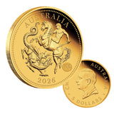 Australia 2026 Gold Quarter Sovereign Proof Coin – Centenary of the Birth of Elizabeth II