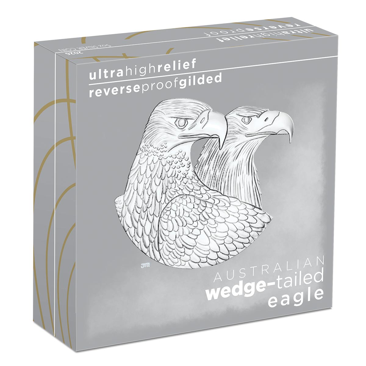 Australia Wedge-tailed Eagle 2026 $8 Enhanced Ultra High Relief Gold-plated 5oz Silver Reverse Proof Coin