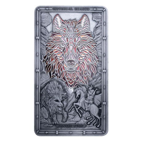 Mythical Beasts 2026 $5 Fenrir Wolf 2oz Silver Antique Coin