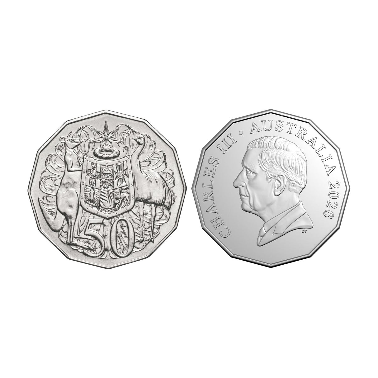 Australia 60th Anniversary of Decimal Currency 1966 & 2026 50c Uncirculated 2-Coin Set