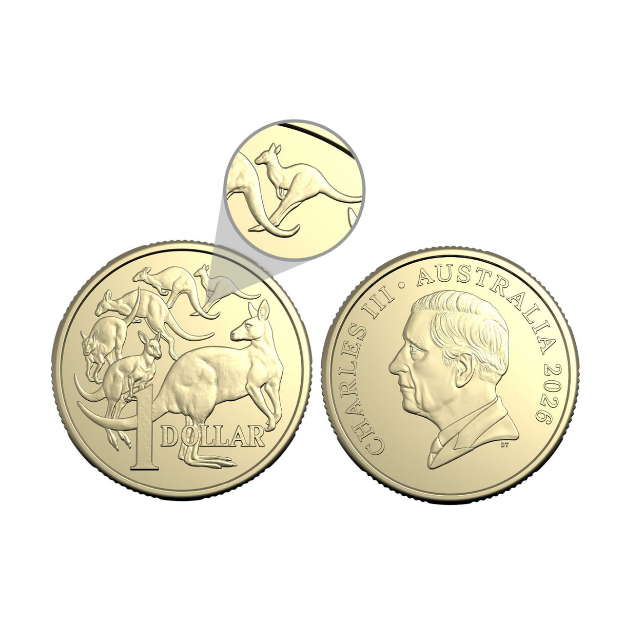 Australia 2025 Five Roos $1 & 2026 Six Roos $1 Uncirculated Coin Pair