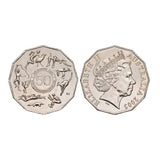 Australia 1982 & 2005 50c Commonwealth Games Cupro-Nickel Uncirculated Coin Pair