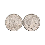 Australia 1981 50c & 2011 20c Royal Wedding Cupro-Nickel Uncirculated Coin Pair