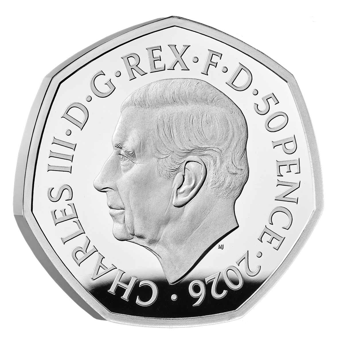 Great Britain 50 Years of Aardman 2026 50p Silver Proof Colour Coin