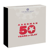 Great Britain 50 Years of Aardman 2026 50p Silver Proof Colour Coin