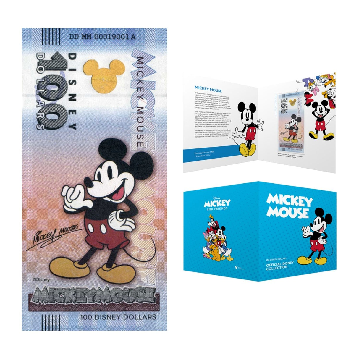 Official DisneyTM Souvenir Notes MICKEY AND FRIENDS - Mickey Mouse