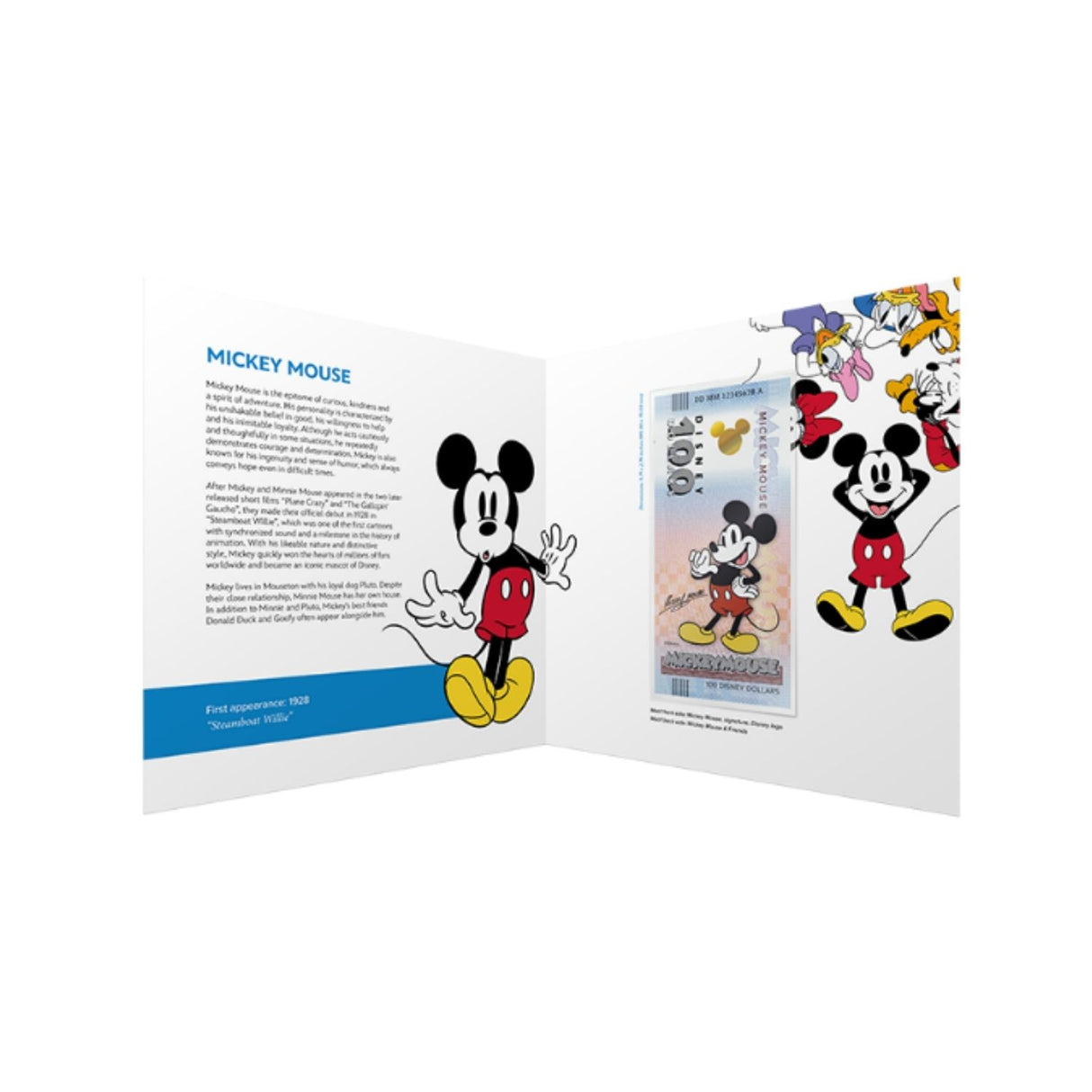 Official DisneyTM Souvenir Notes MICKEY AND FRIENDS - Mickey Mouse