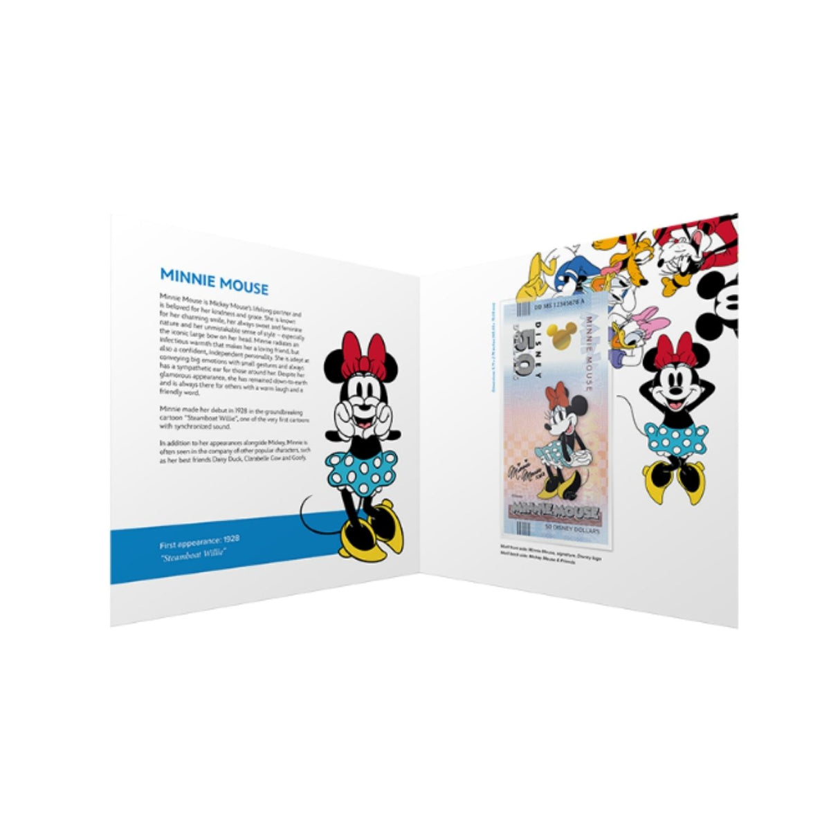 Official DisneyTM Souvenir Notes MICKEY AND FRIENDS - Minnie Mouse