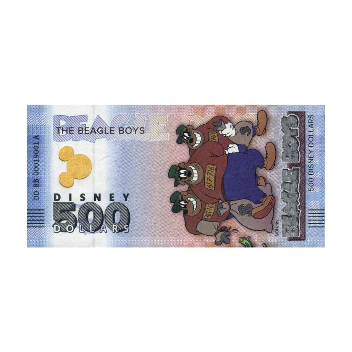 Official DisneyTM Souvenir Notes MICKEY AND FRIENDS - Beagle Boys