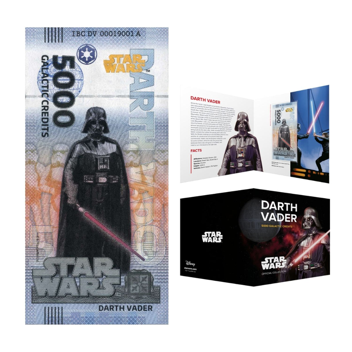 Official DisneyTM Souvenir Notes STAR WARS - Darth Vader